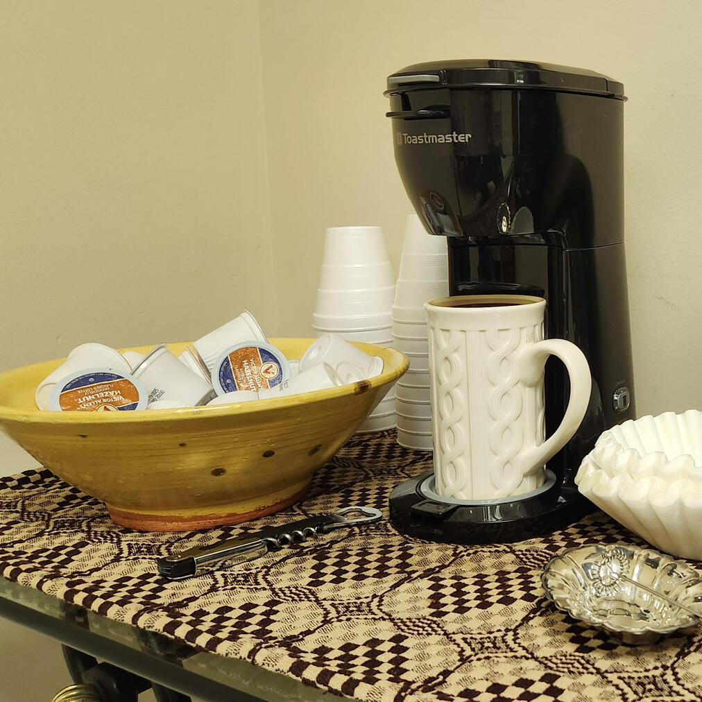 Coffee Maker Available for Customers Coffee Maker Available for Customers